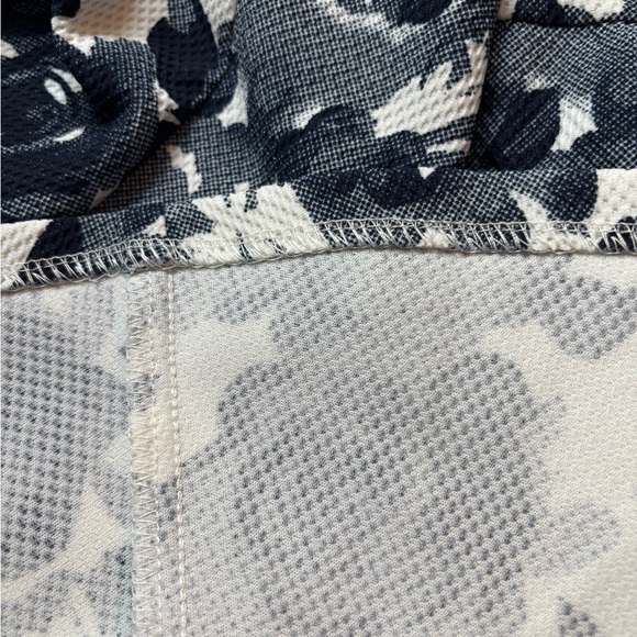 Aqua blue and white floral mini dress - Picture 4 of 5